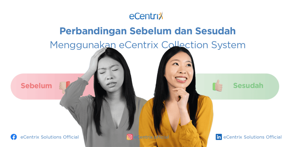 Perbandingan Sebelum dan Sesudah Menggunakan eCentrix Collection System
